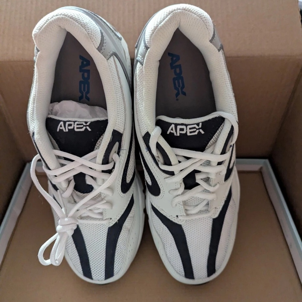Size 9 Medium (D) Apex XV521 Men's Boss Runner Athletic Orthotic Diabetic Shoes